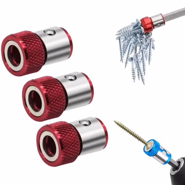 Screwdriver Head Magnetic Ring (3, Red)